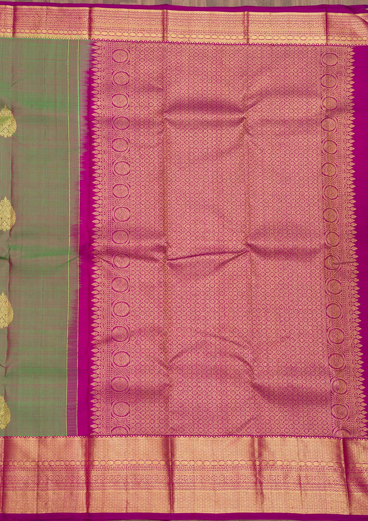 Green Zariwork Kanjivaram Pure Silk Saree