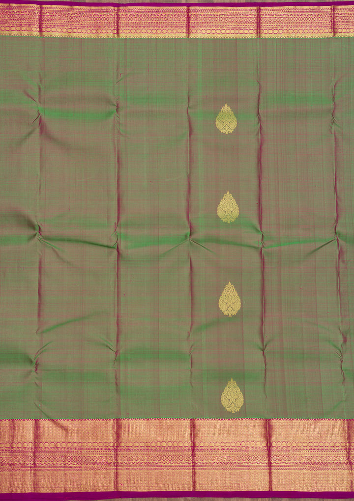 Green Zariwork Kanjivaram Pure Silk Saree