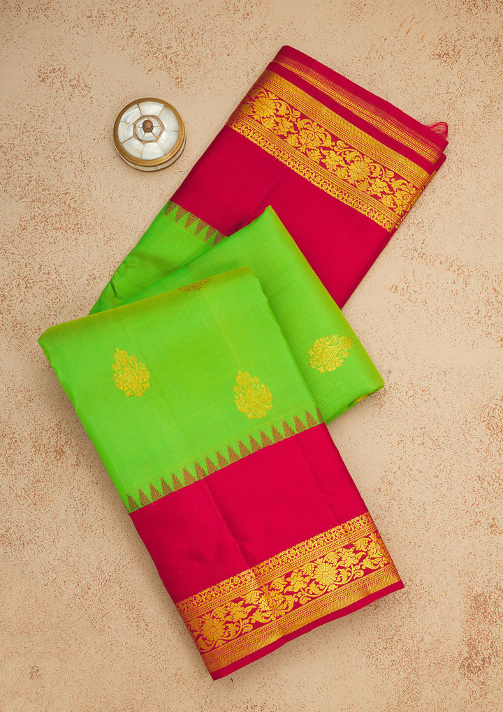 Green Zariwork Pure Silk Saree