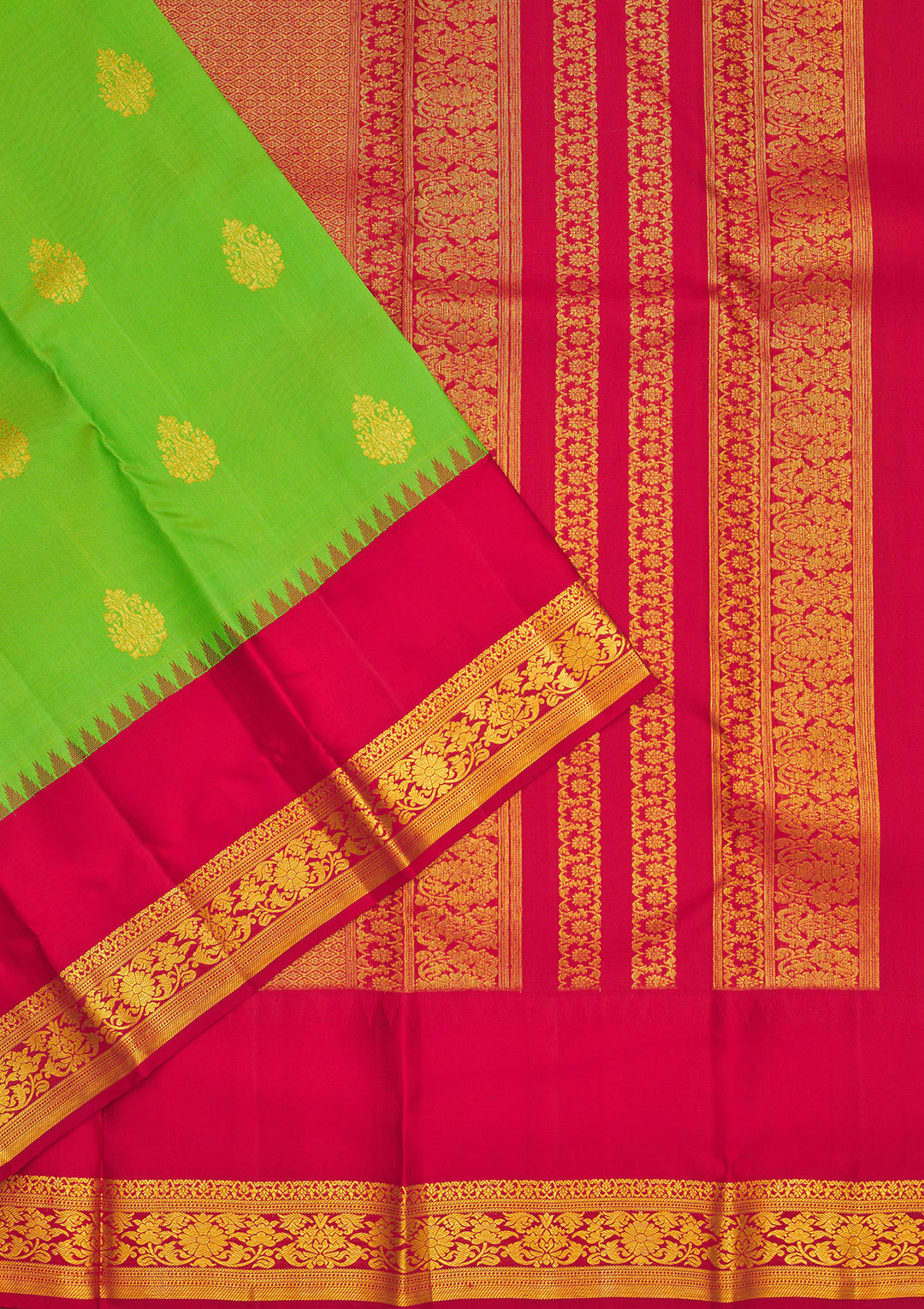 Green Zariwork Pure Silk Saree