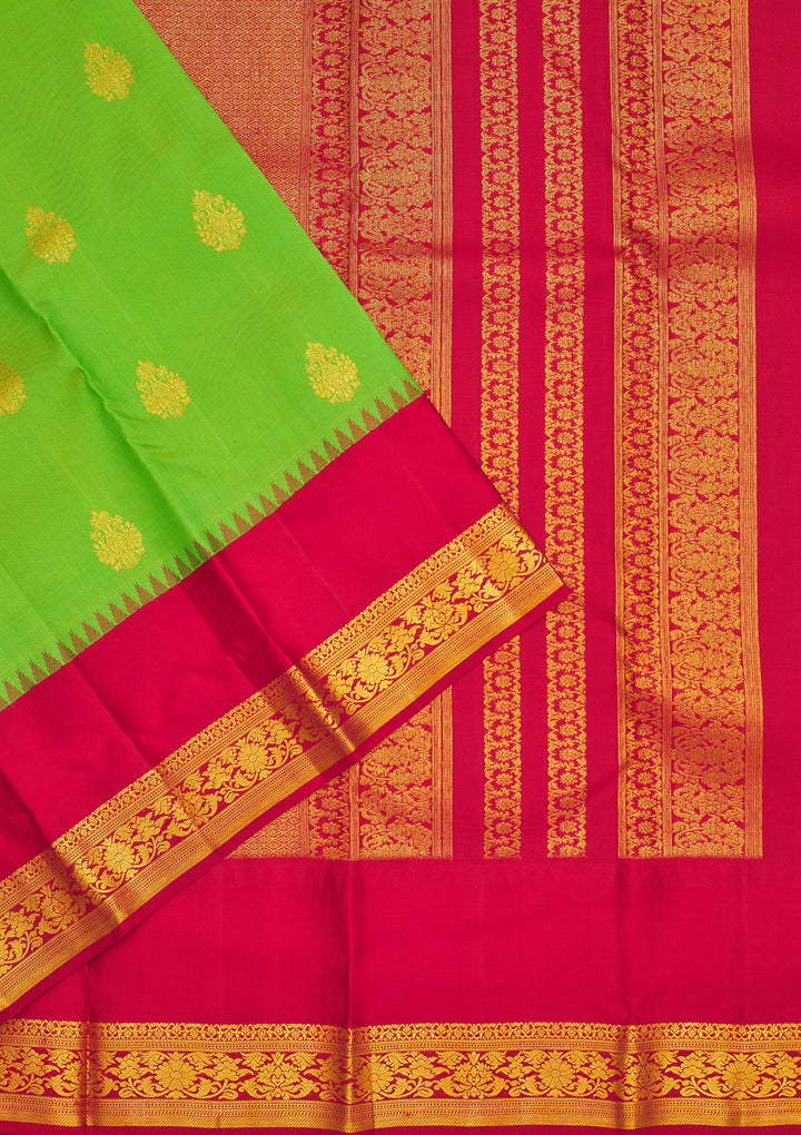 Green Zariwork Pure Silk Saree
