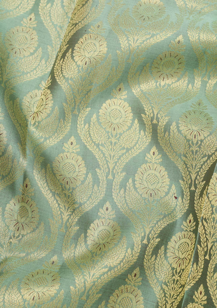 Green Zariwork Kanjivaram Pure Silk Saree