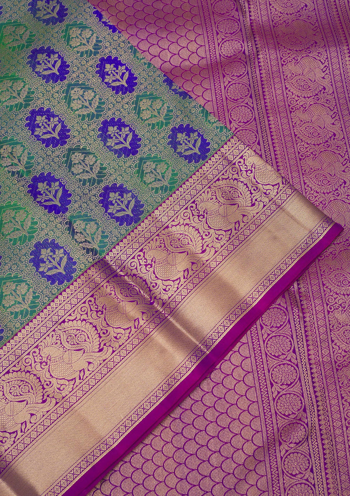 Green Zariwork Pure Silk Saree