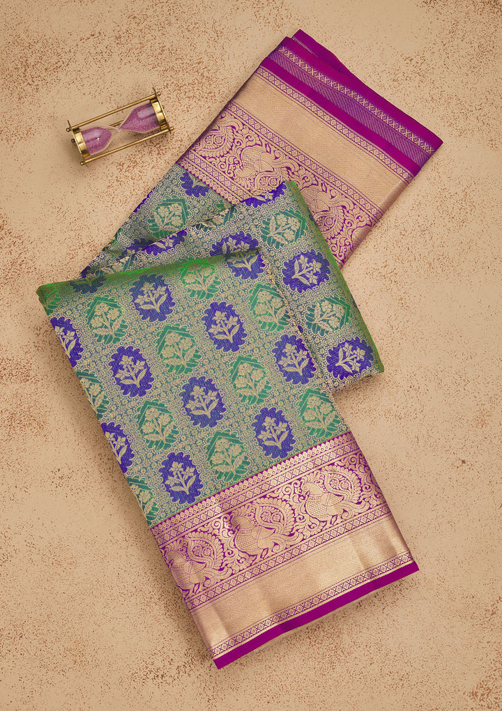 Green Zariwork Pure Silk Saree