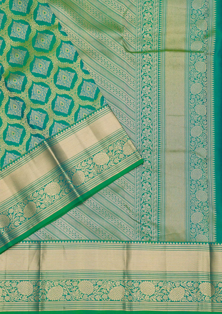 Green Zariwork Pure Silk Saree