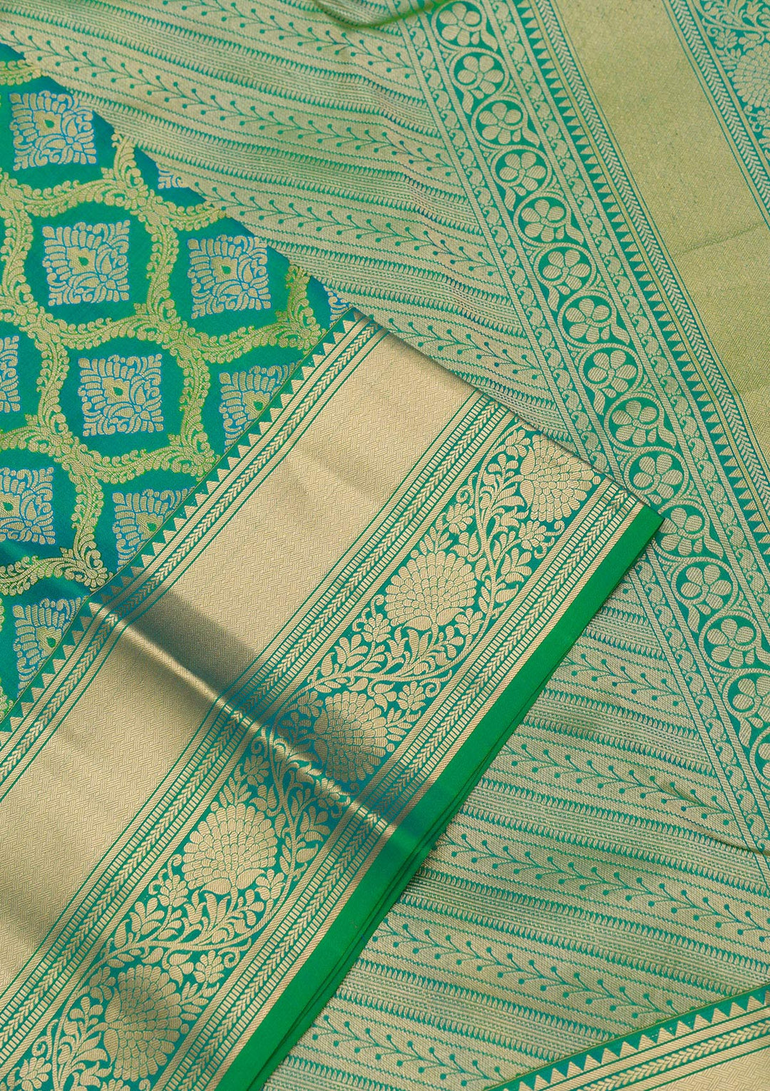 Green Zariwork Pure Silk Saree