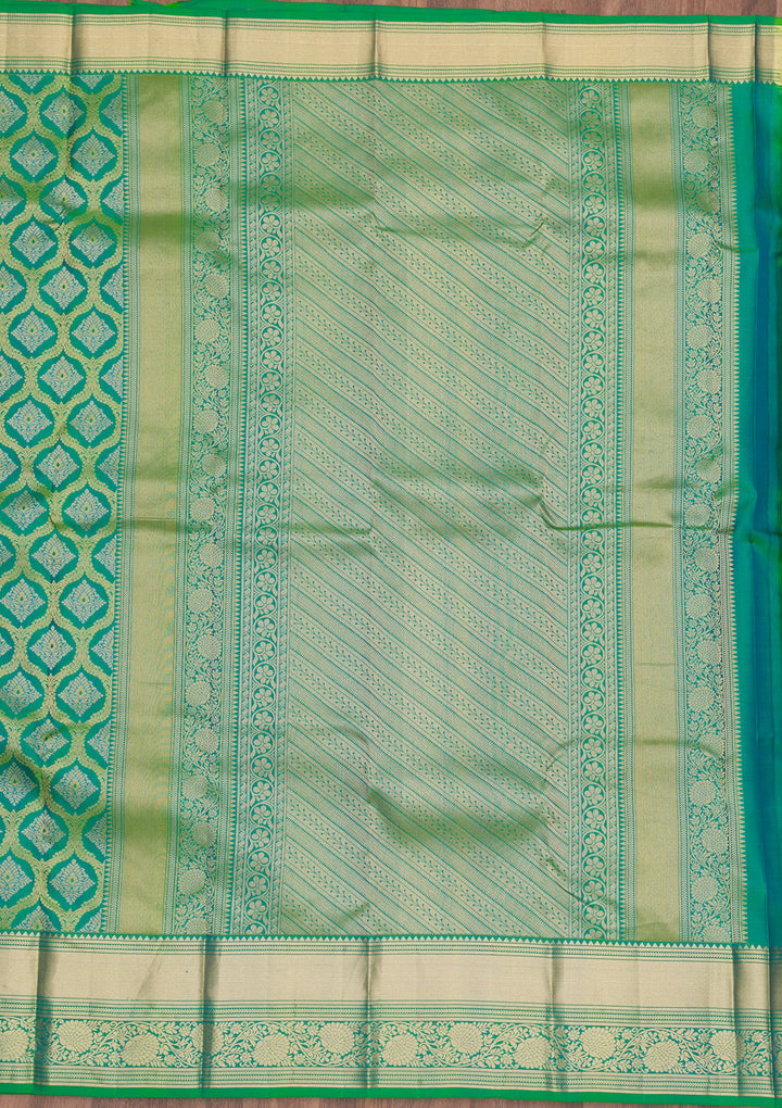Green Zariwork Pure Silk Saree