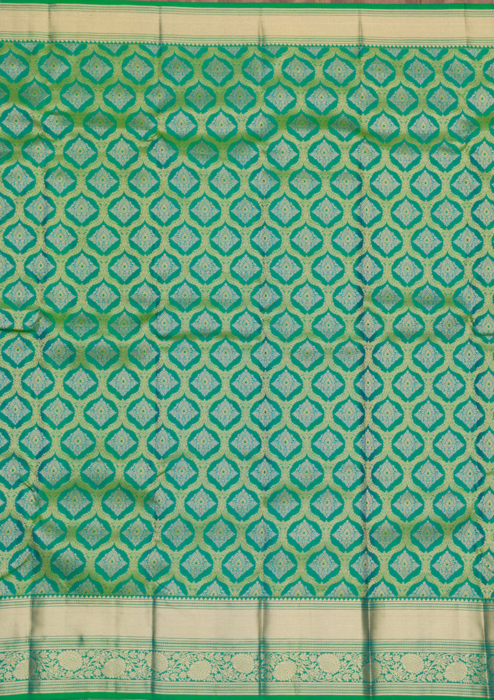 Green Zariwork Pure Silk Saree