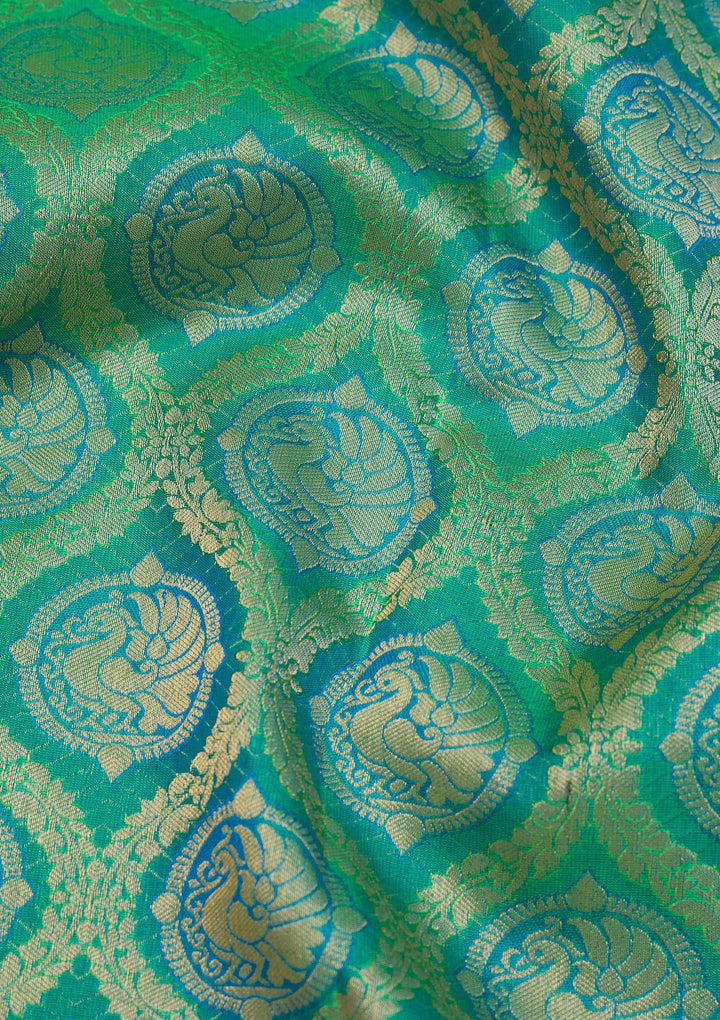 Green Zariwork Pure Silk Saree