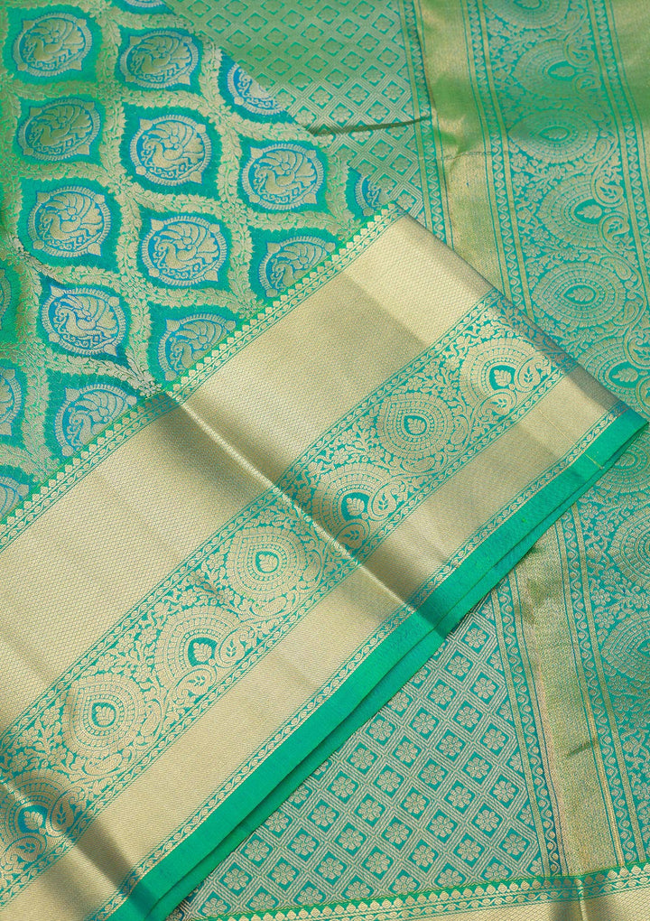 Green Zariwork Pure Silk Saree