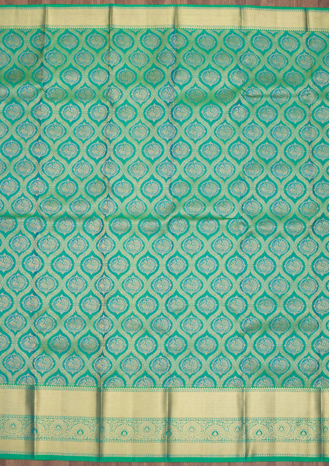 Green Zariwork Pure Silk Saree