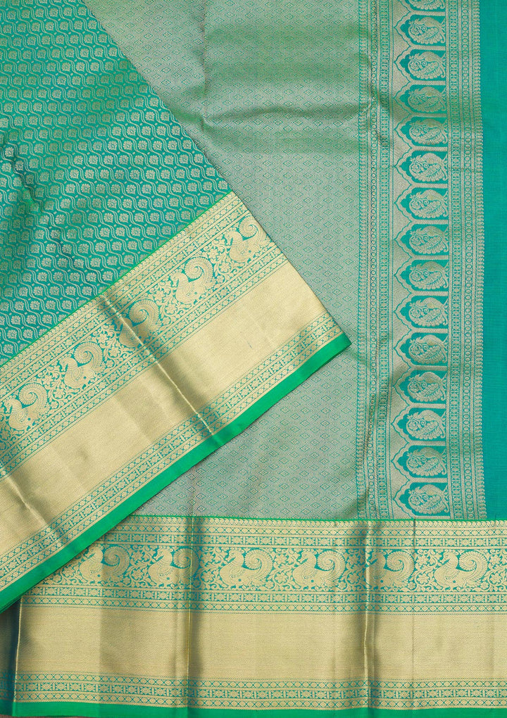 Green Zariwork Pure Silk Saree