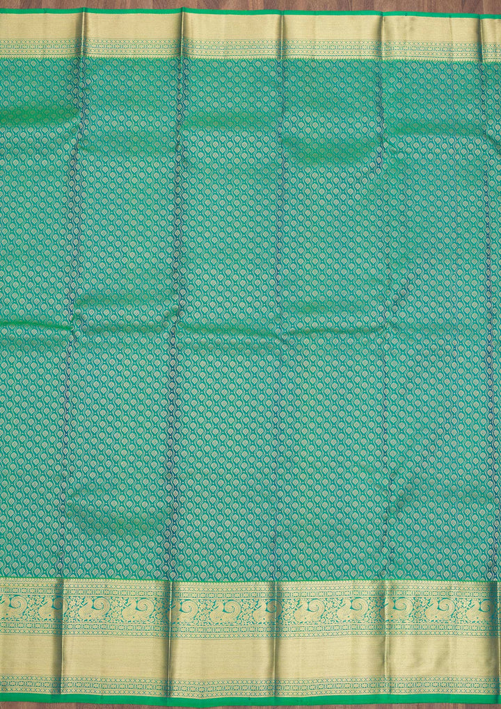 Green Zariwork Pure Silk Saree
