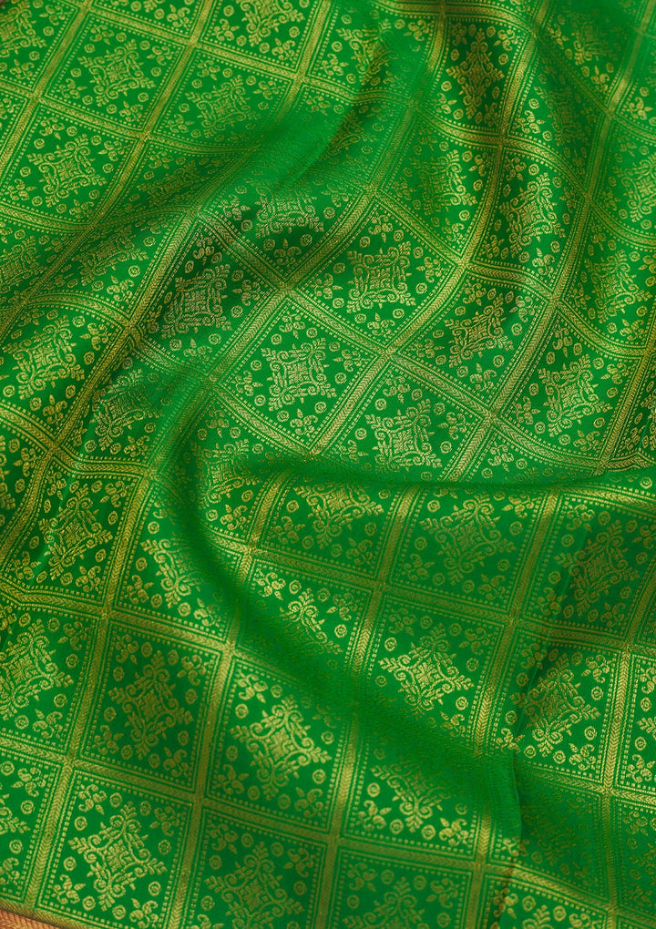 Green Zariwork Pure Silk Saree