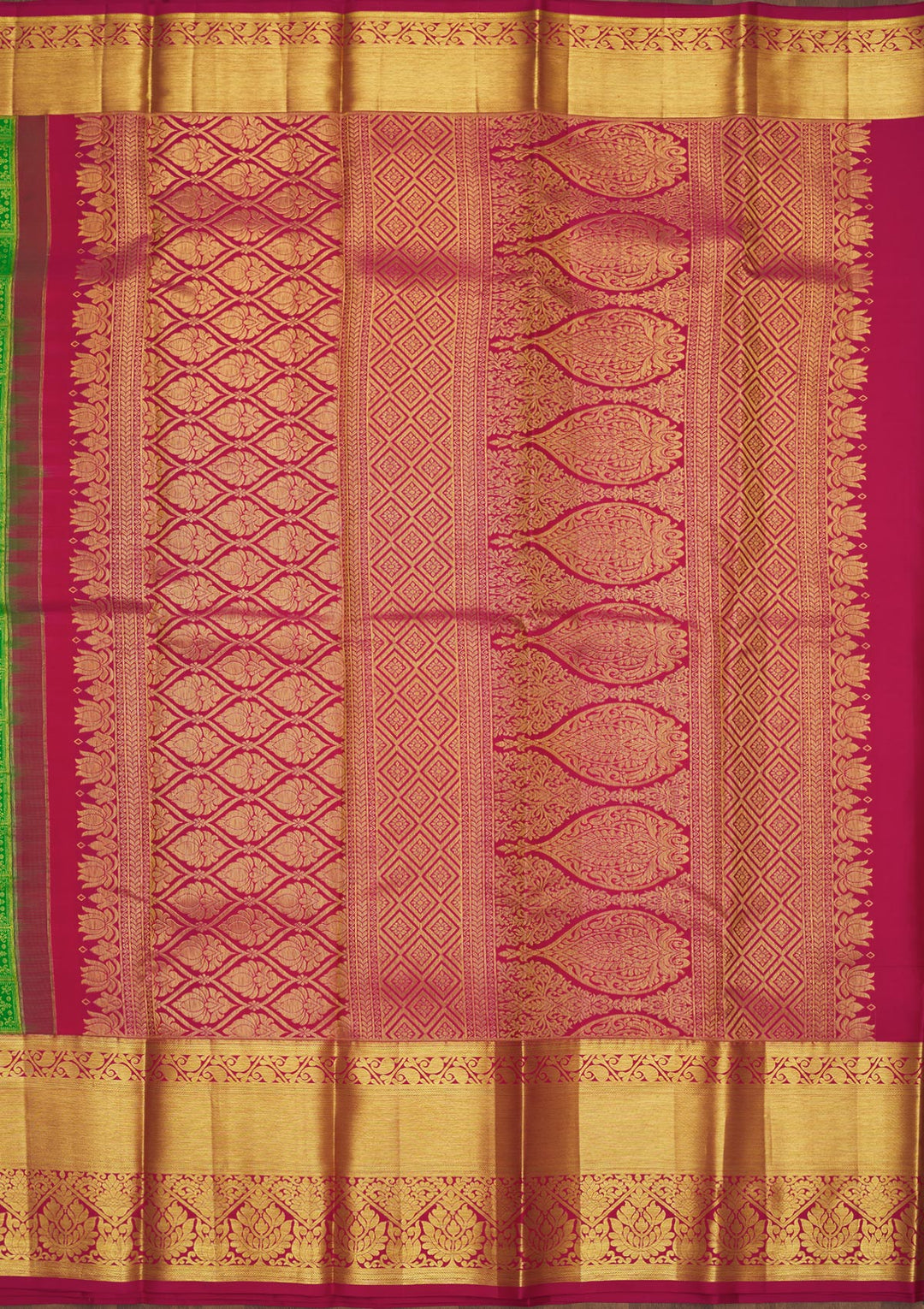 Green Zariwork Pure Silk Saree