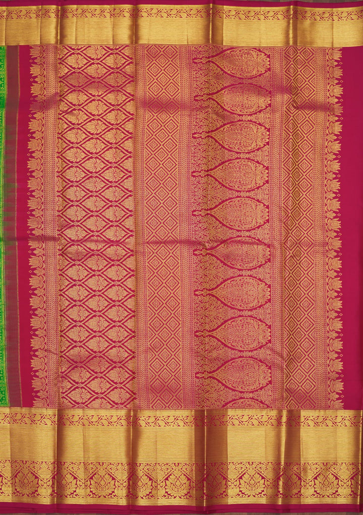 Green Zariwork Pure Silk Saree