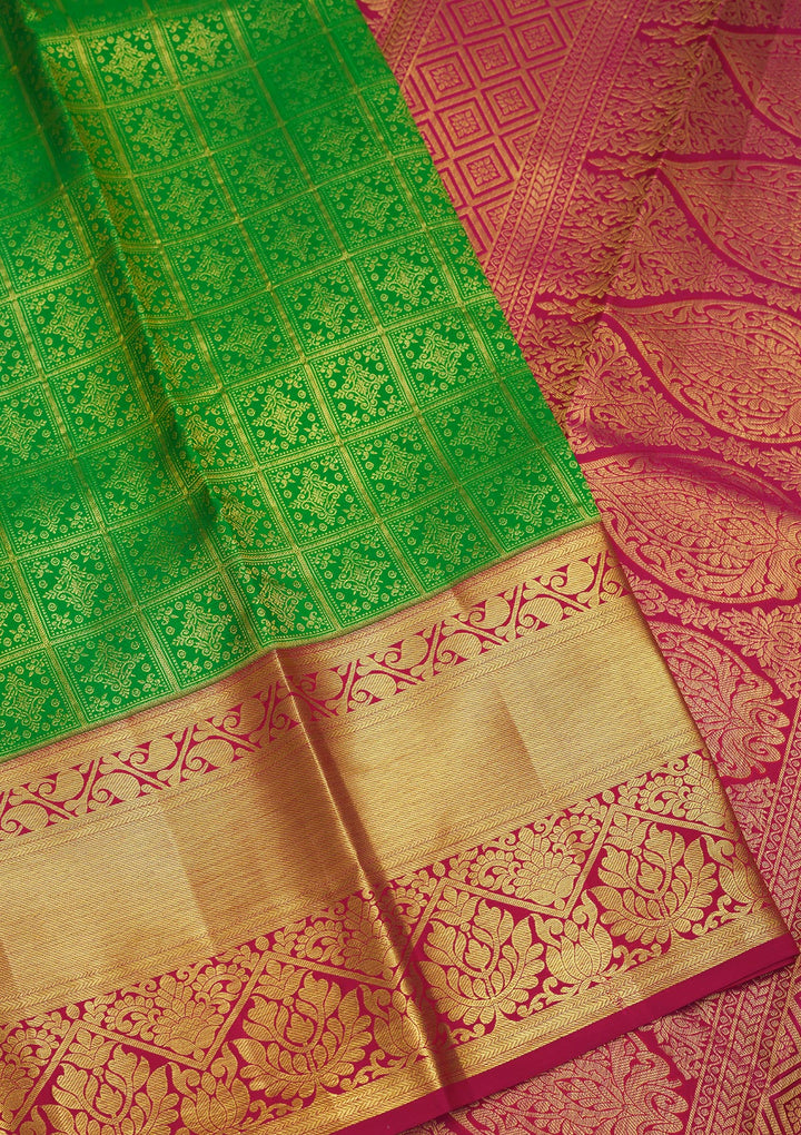 Green Zariwork Pure Silk Saree