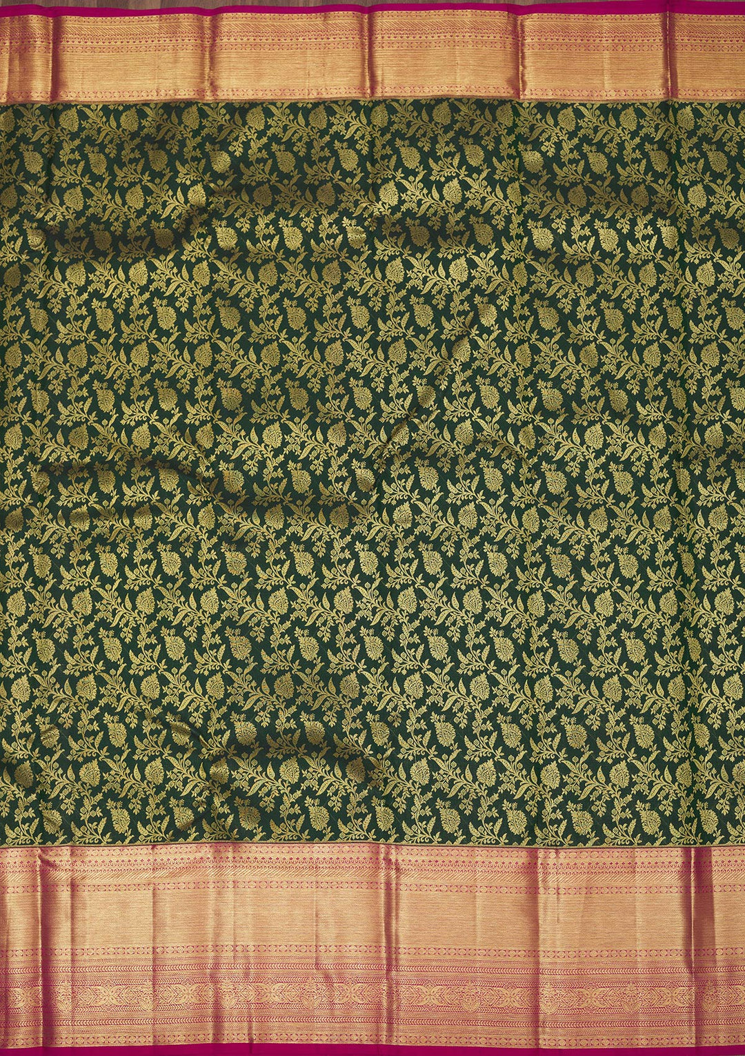 Green Zariwork Pure Silk Saree