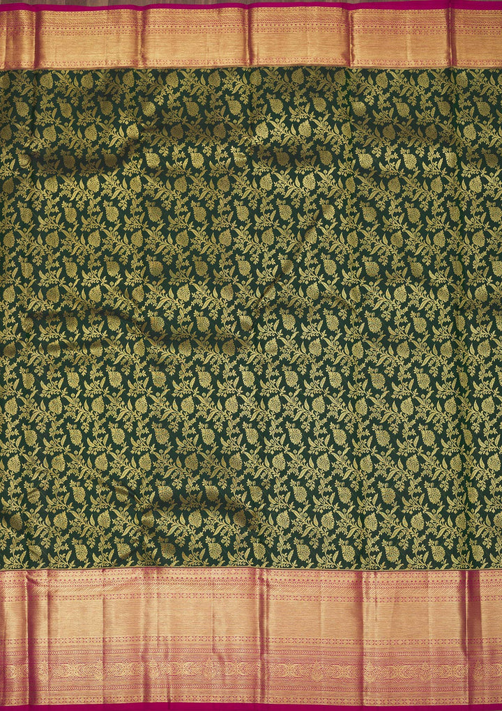 Green Zariwork Pure Silk Saree