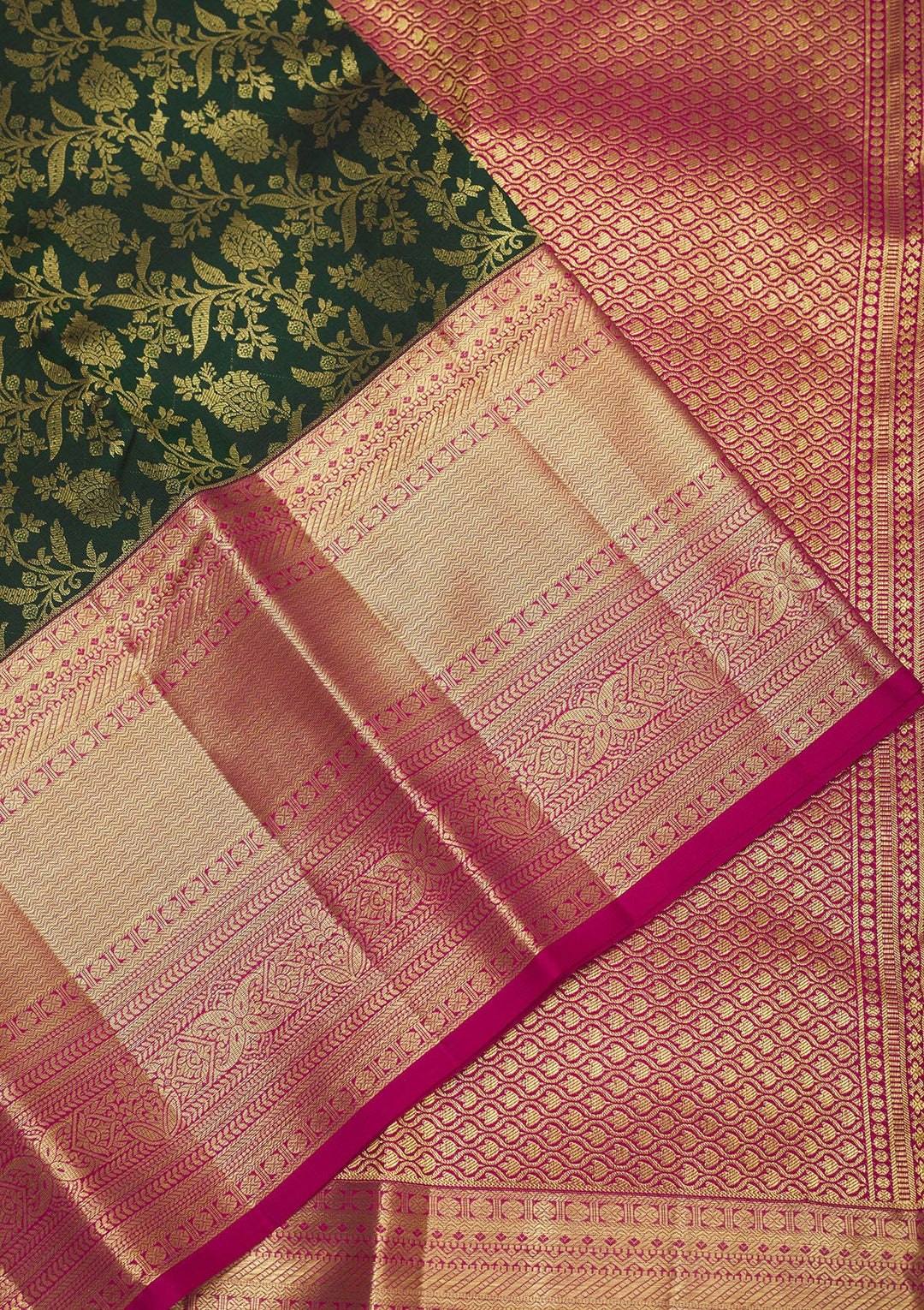 Green Zariwork Pure Silk Saree