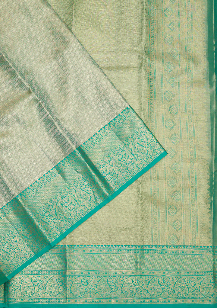 Green Zariwork Pure Silk Saree