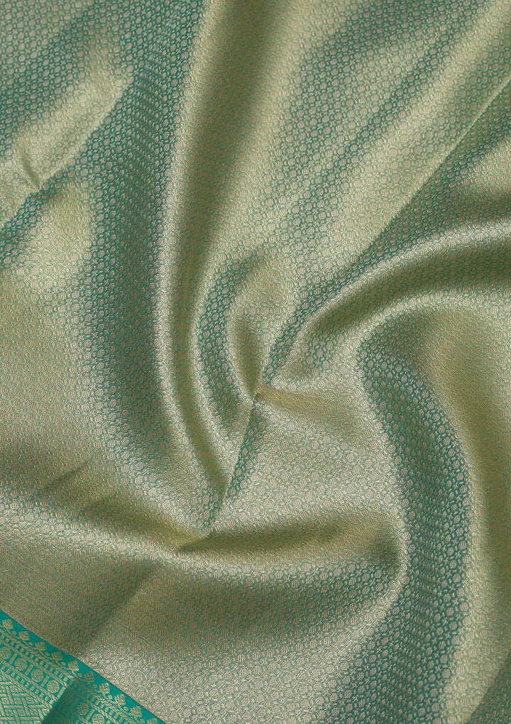 Green Zariwork Pure Silk Saree