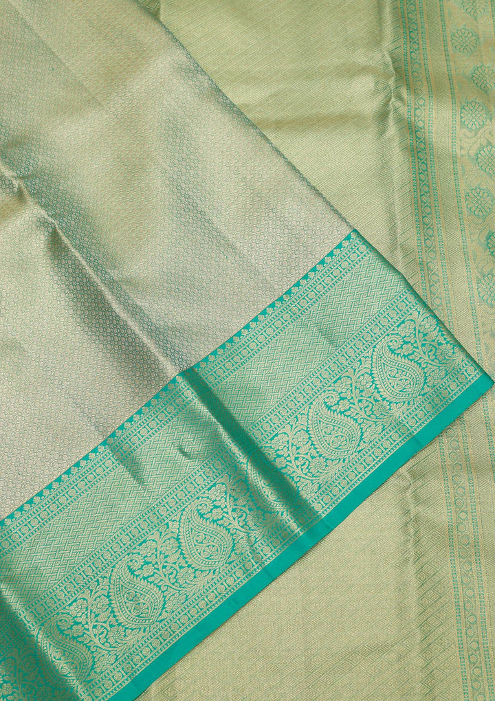 Green Zariwork Pure Silk Saree