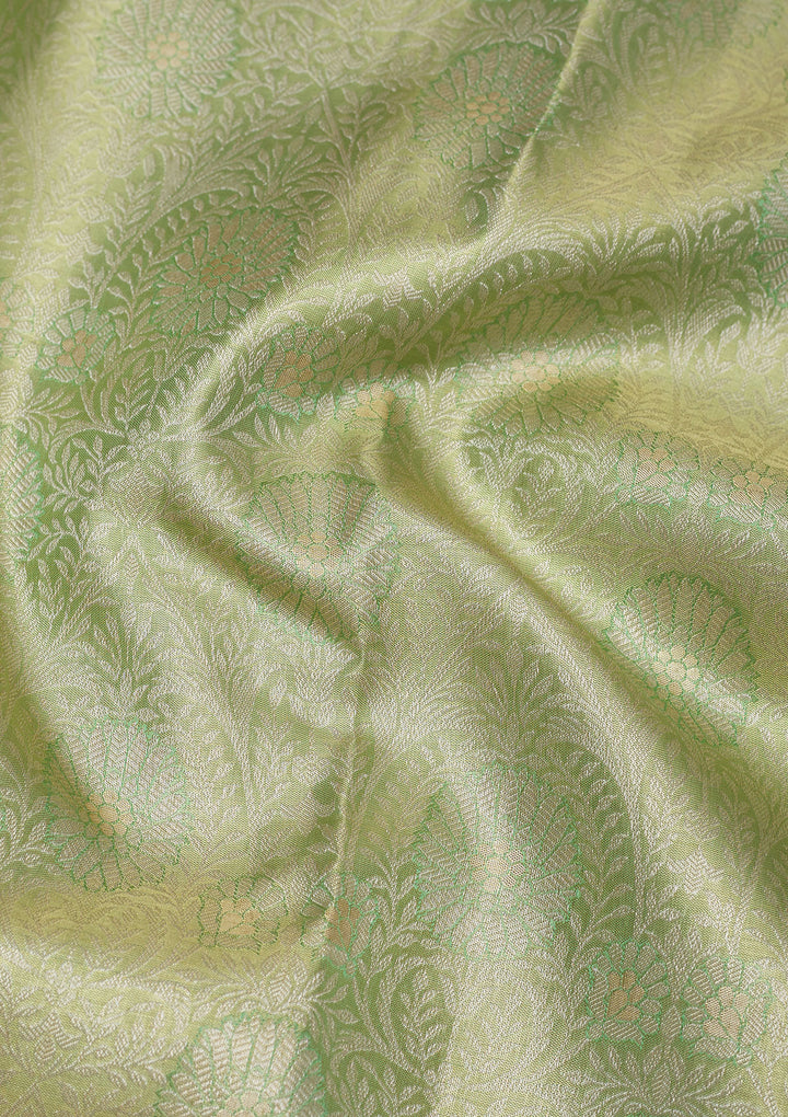Green Zariwork Pure Silk Saree