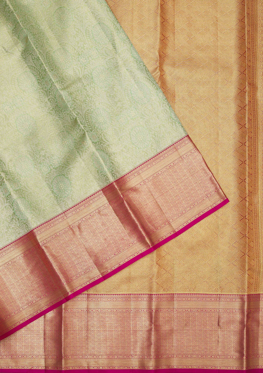 Green Zariwork Pure Silk Saree