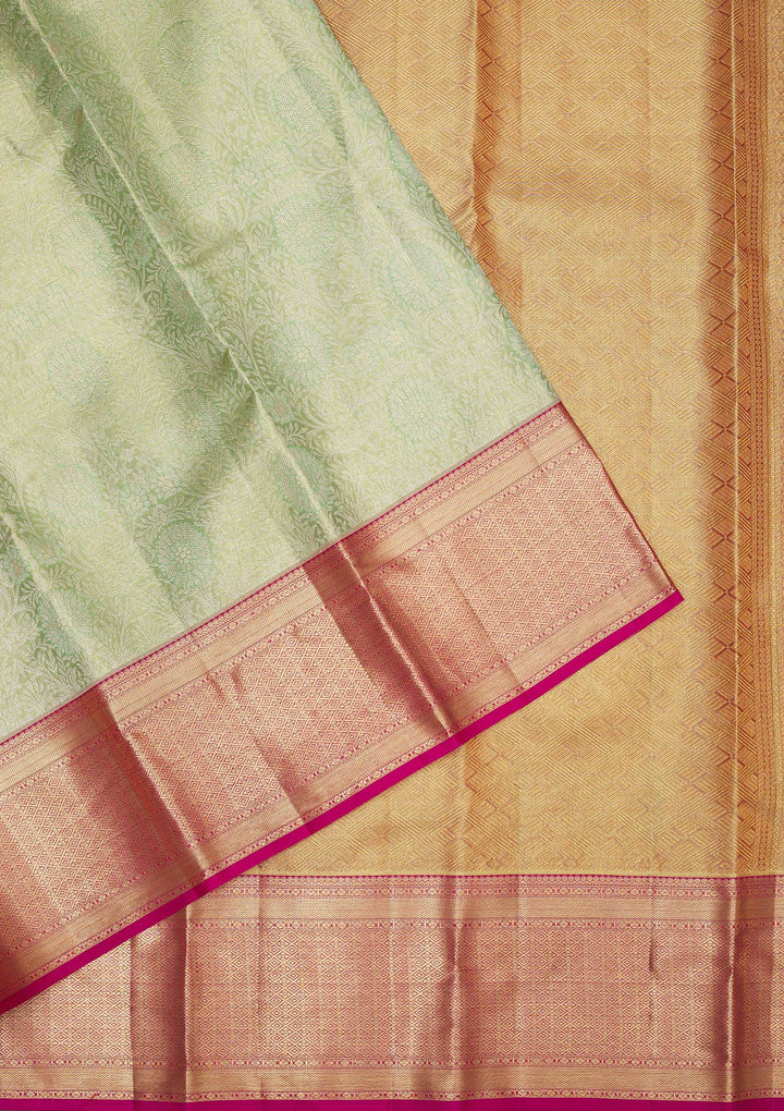 Green Zariwork Pure Silk Saree