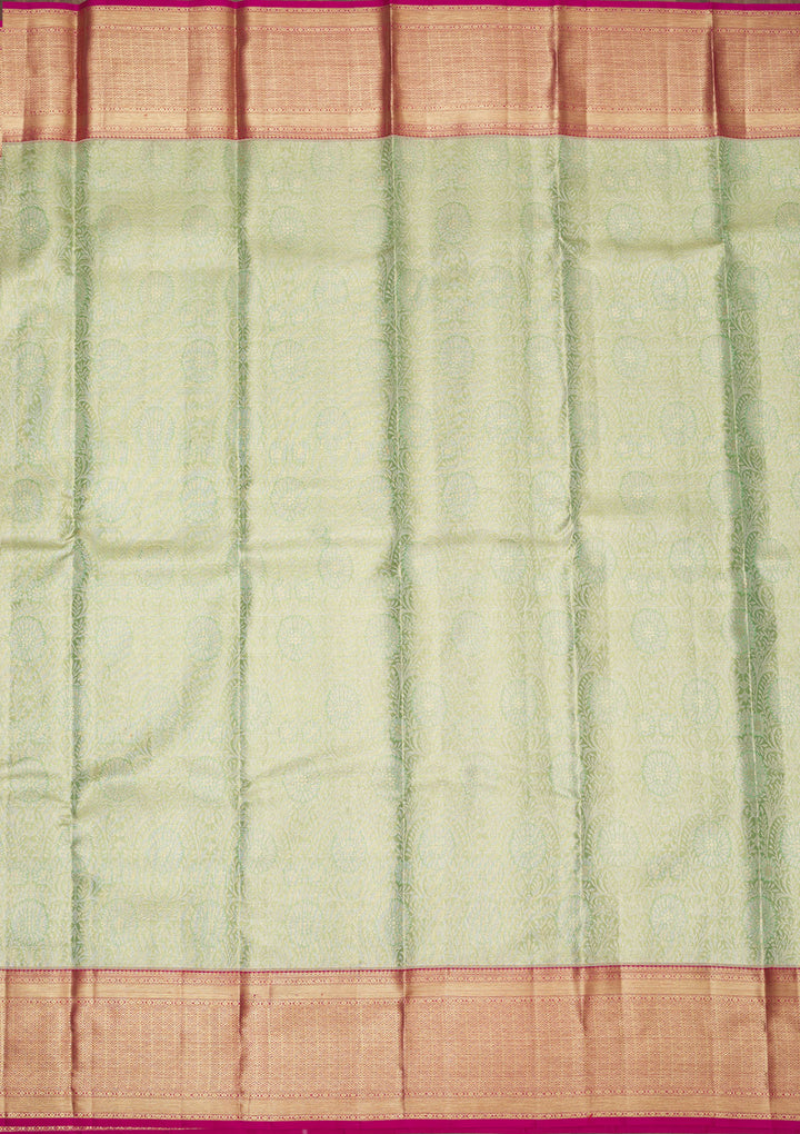 Green Zariwork Pure Silk Saree