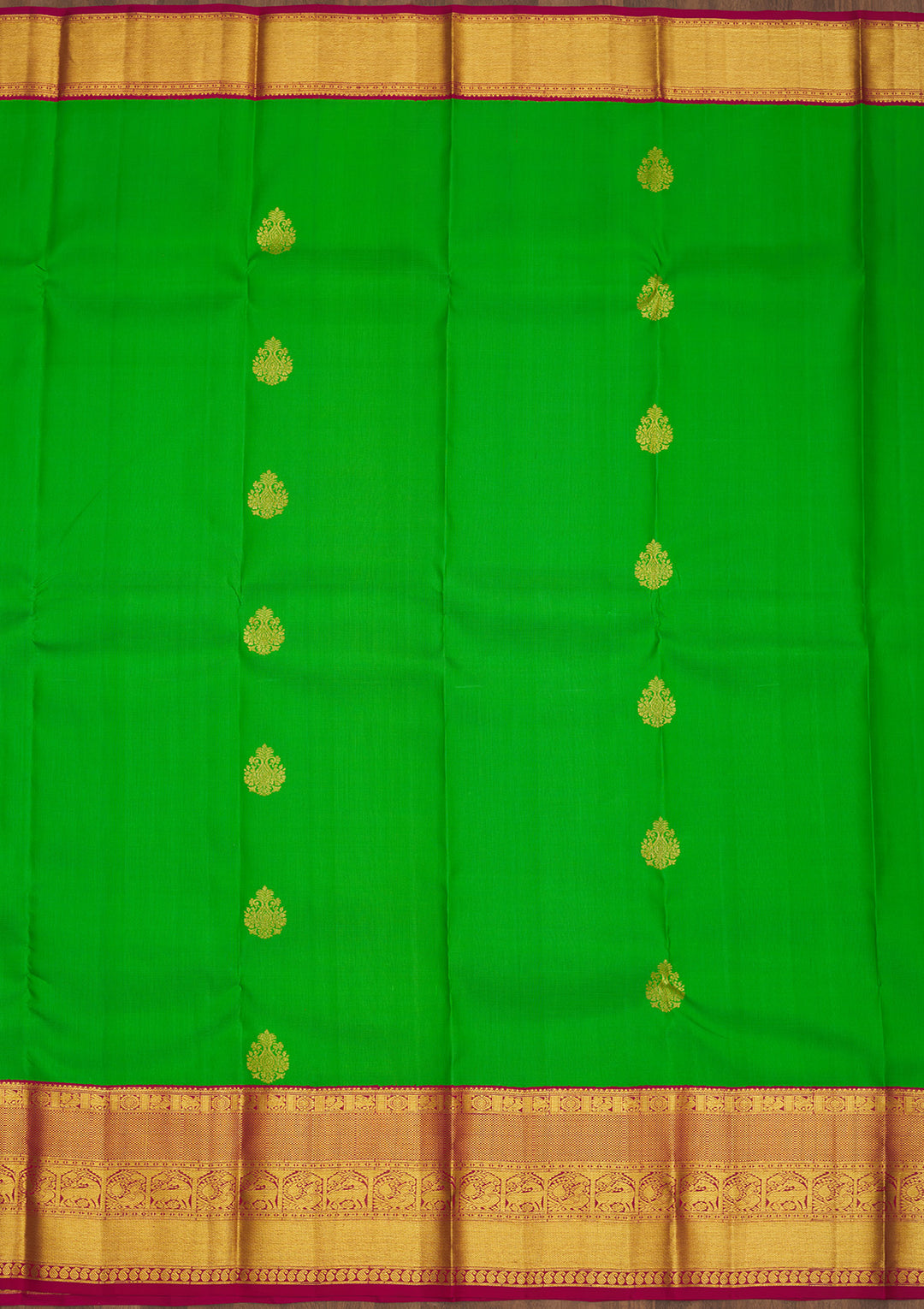 Green Zariwork Pure Silk Saree