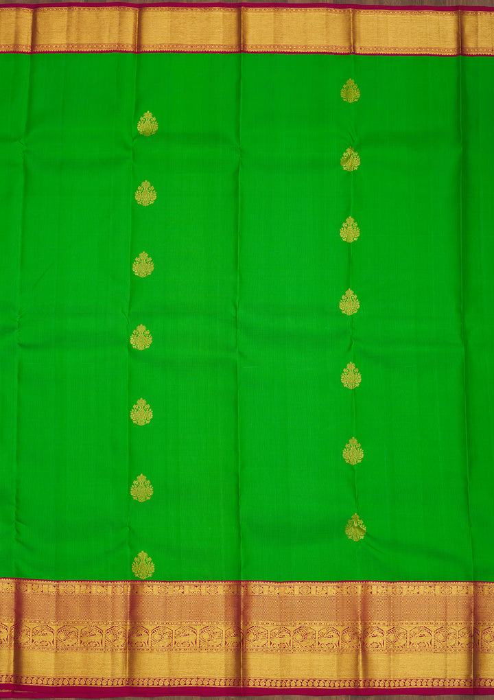 Green Zariwork Pure Silk Saree