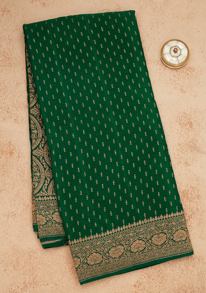 Green Zariwork Pure Silk Saree