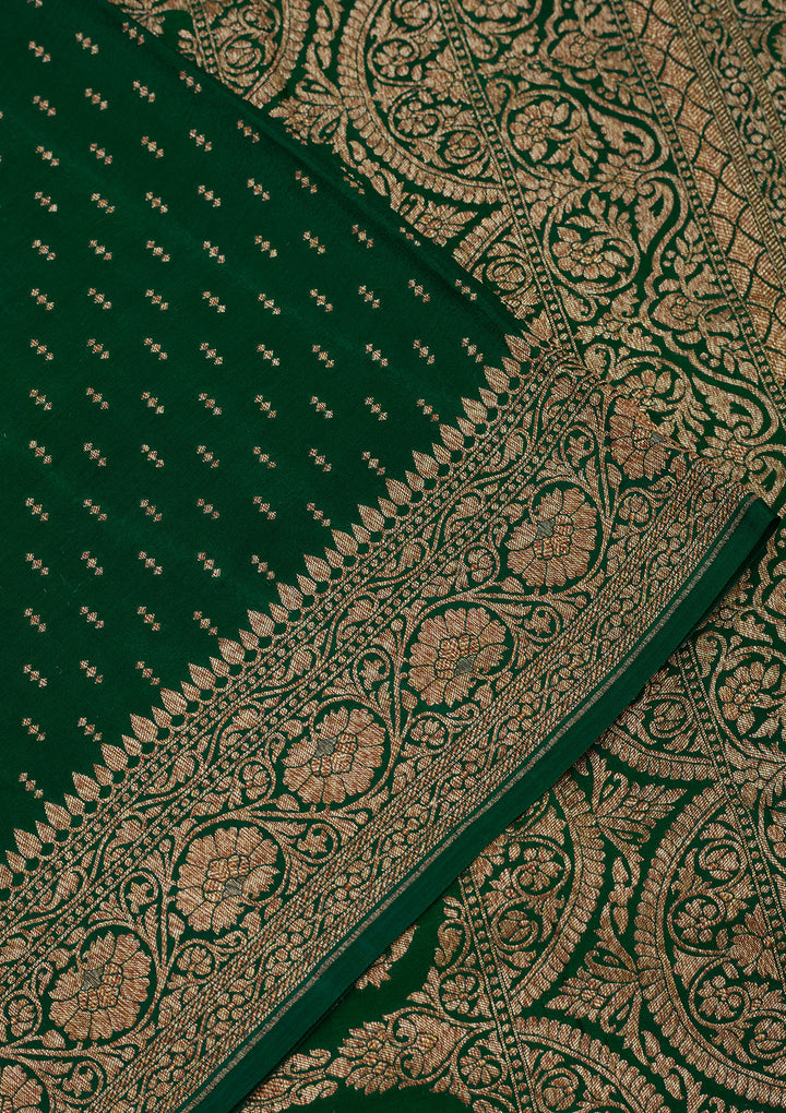 Green Zariwork Pure Silk Saree
