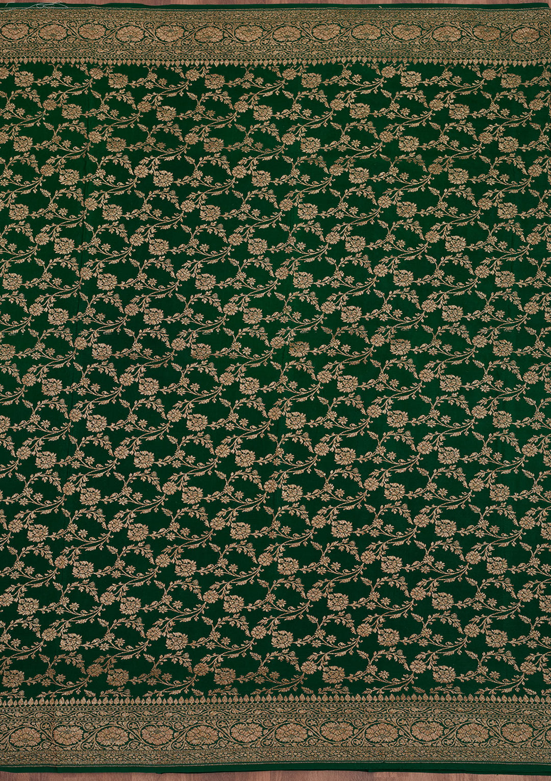 Green Zariwork Pure Silk Saree