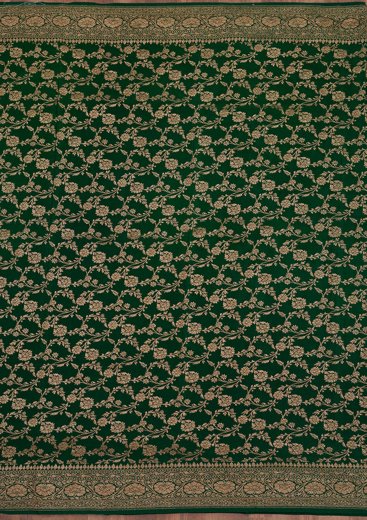 Green Zariwork Pure Silk Saree