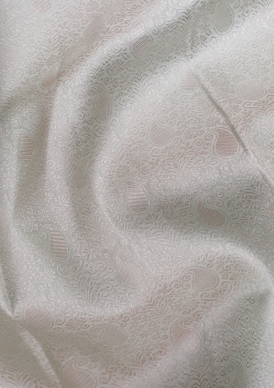 Grey Silver Zariwork Pure Silk Saree