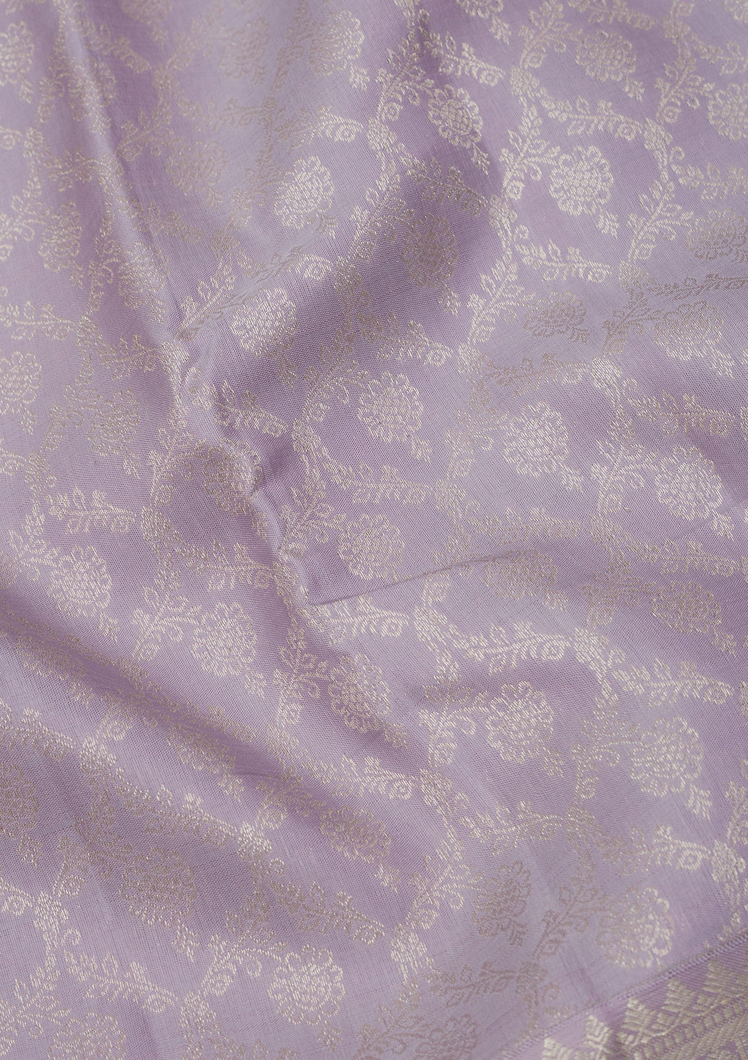 Grey Zariwork Pure Silk Saree