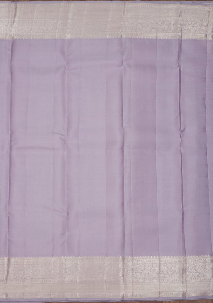 Grey Zariwork Pure Silk Saree