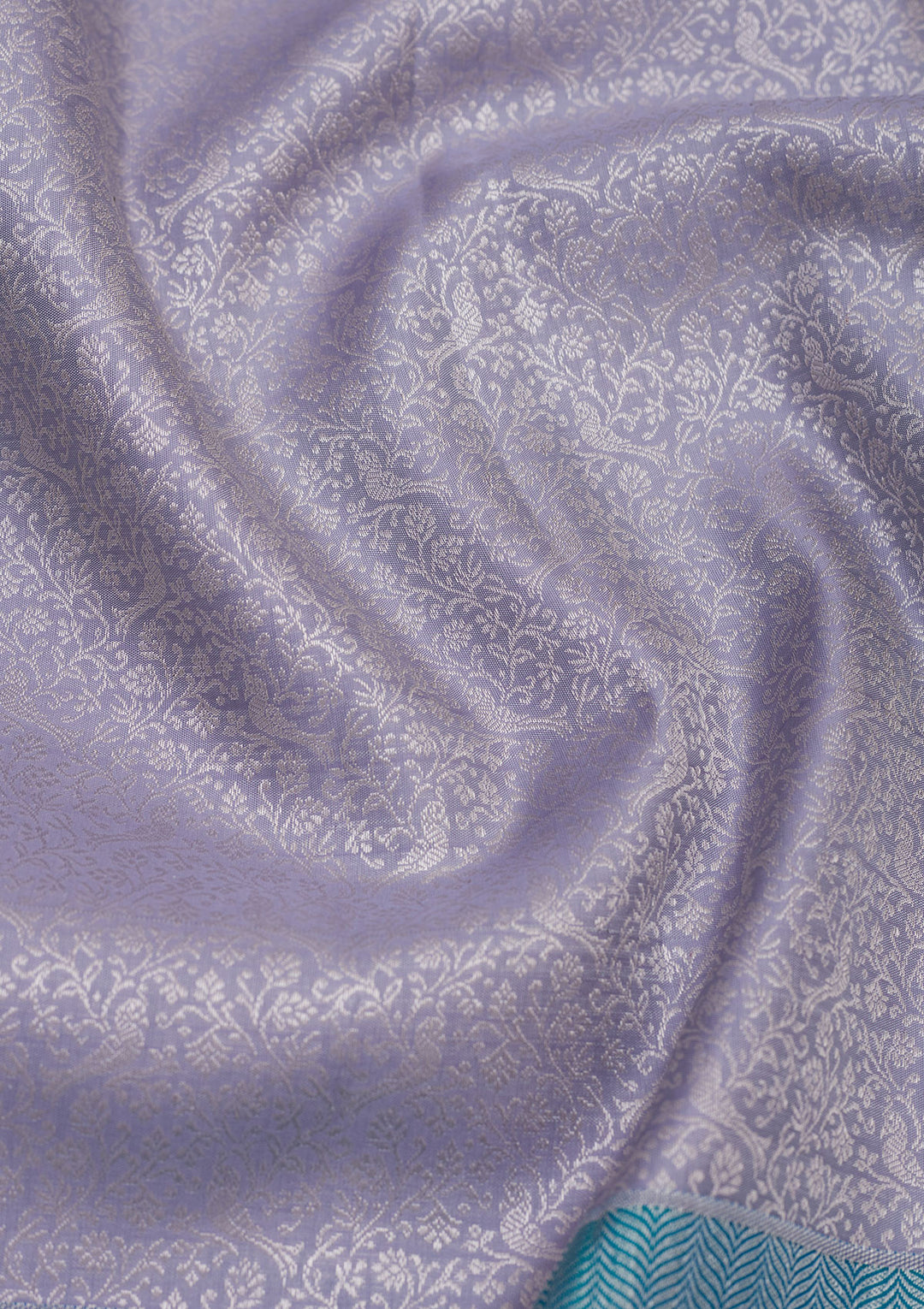 Grey Zariwork Pure Silk Saree