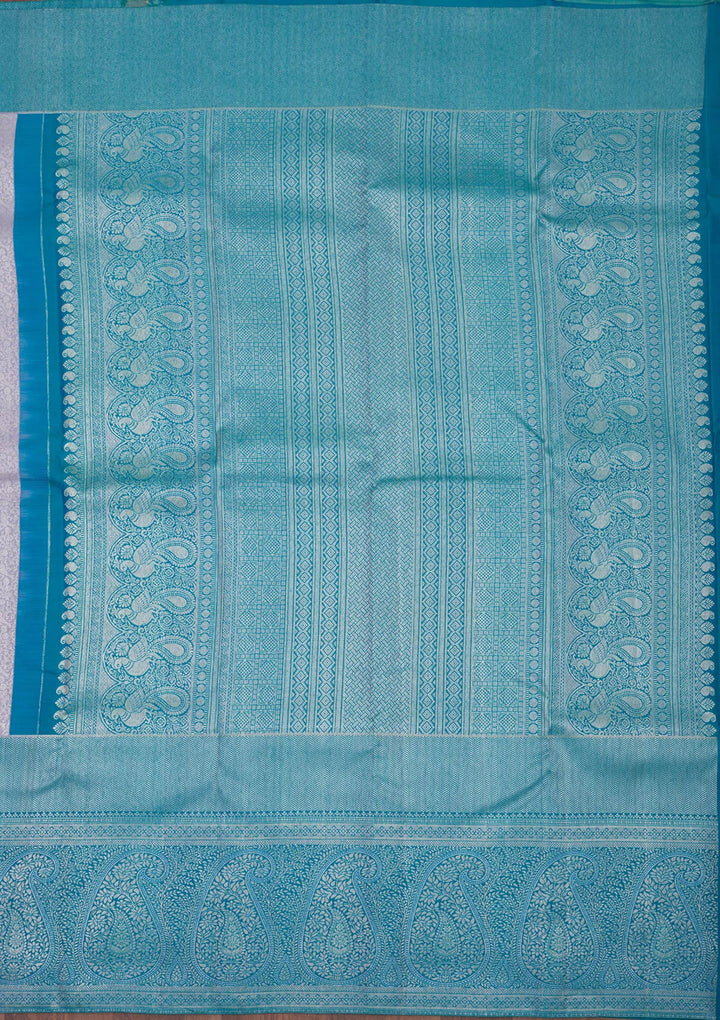 Grey Zariwork Pure Silk Saree