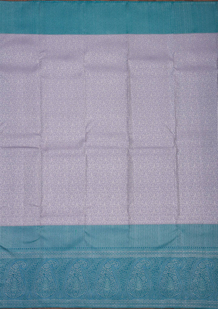 Grey Zariwork Pure Silk Saree
