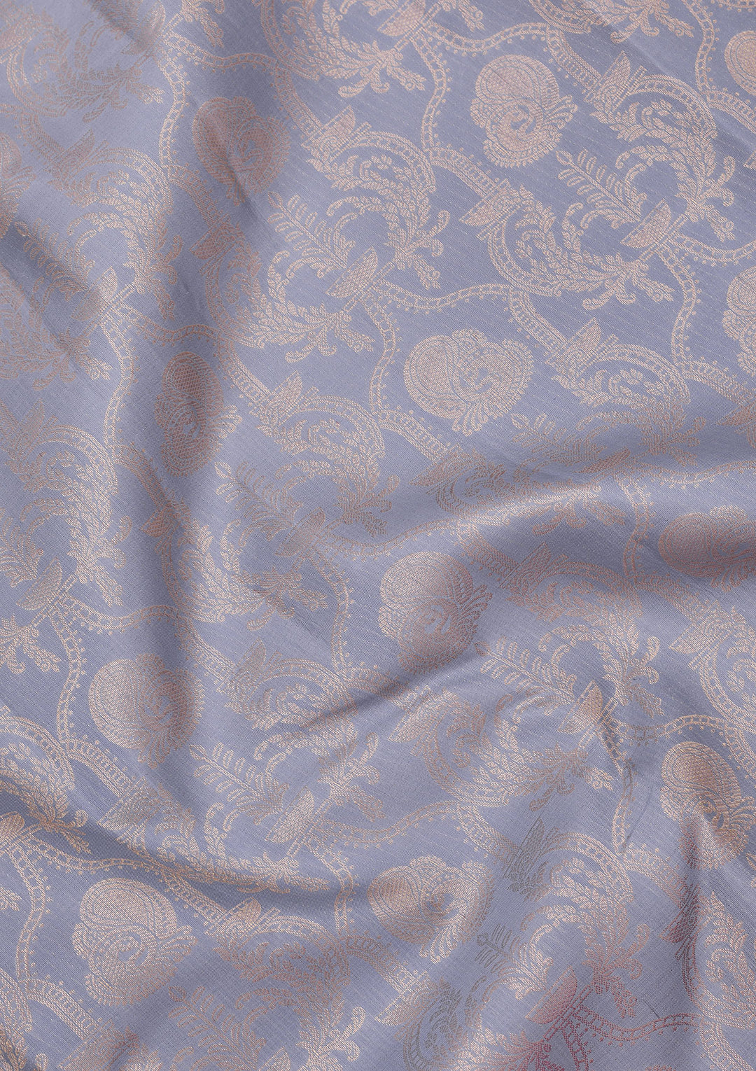Grey Zariwork Pure Silk Saree