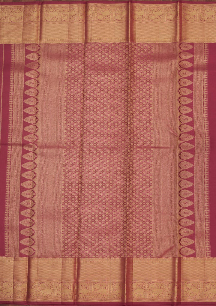Grey Zariwork Pure Silk Saree