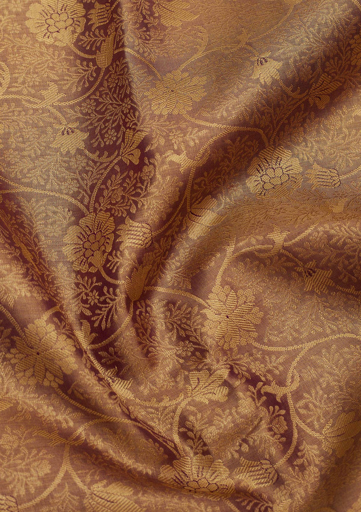 Grey Zariwork Pure Silk Saree