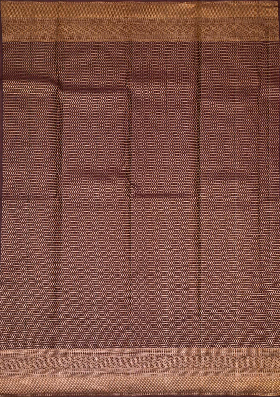 Grey Copper Zariwork Pure Silk Saree