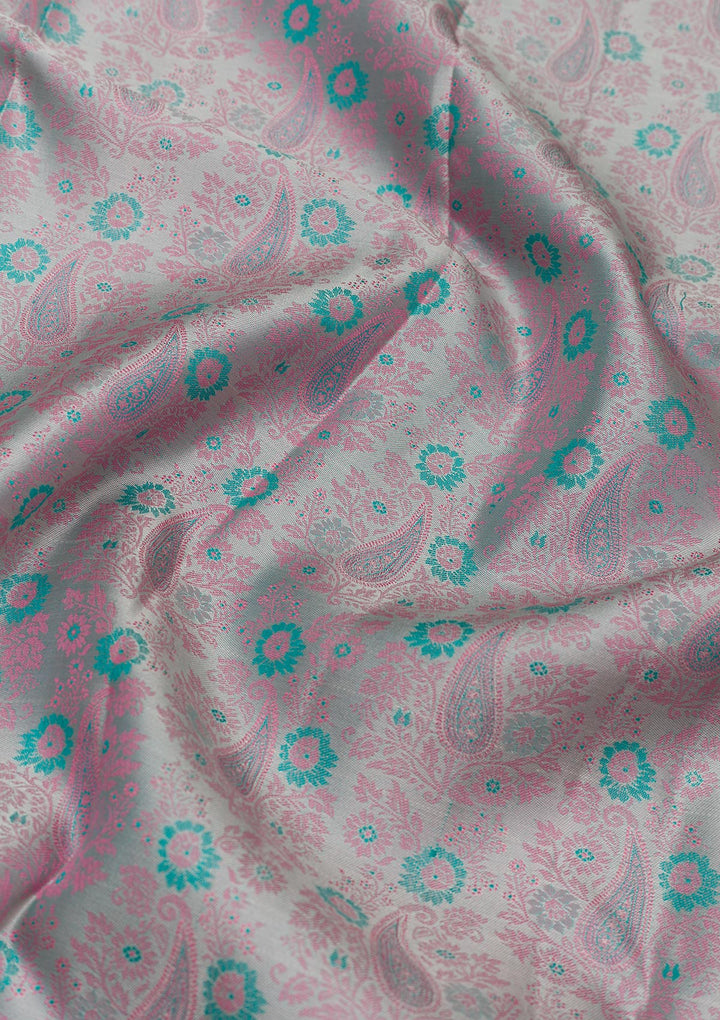 Grey Zariwork Pure Silk Saree