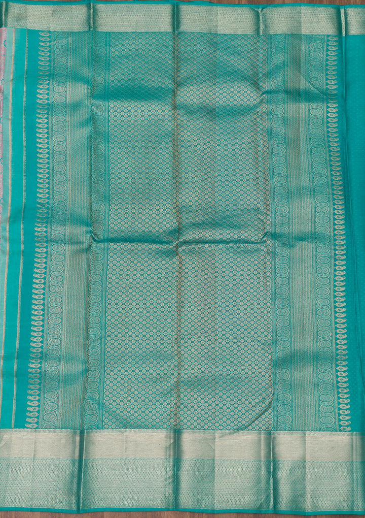 Grey Zariwork Pure Silk Saree