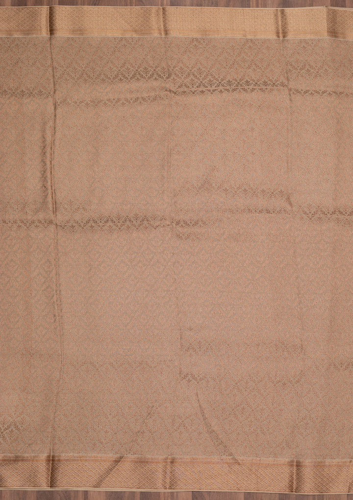 Grey Zariwork Pure Silk Saree
